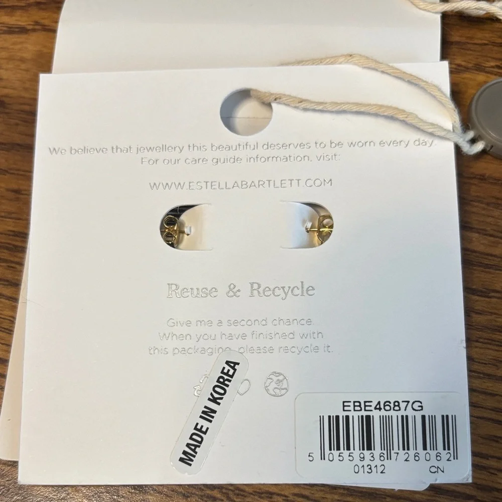 Estella Bartlett Gold Plated Multicolor Earrings